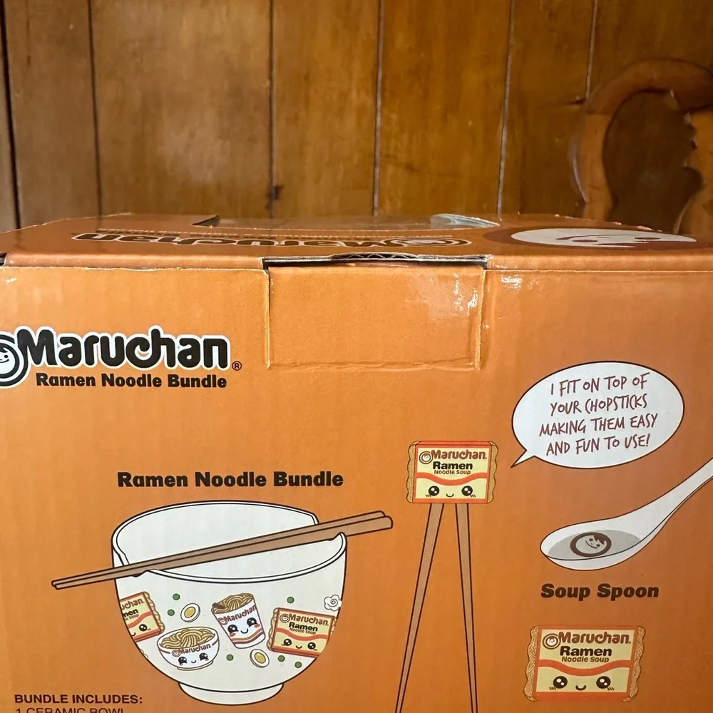 Maruchan Ramen Noodle Bowls BundleTake Out Bowl With Chopsticks Collectible